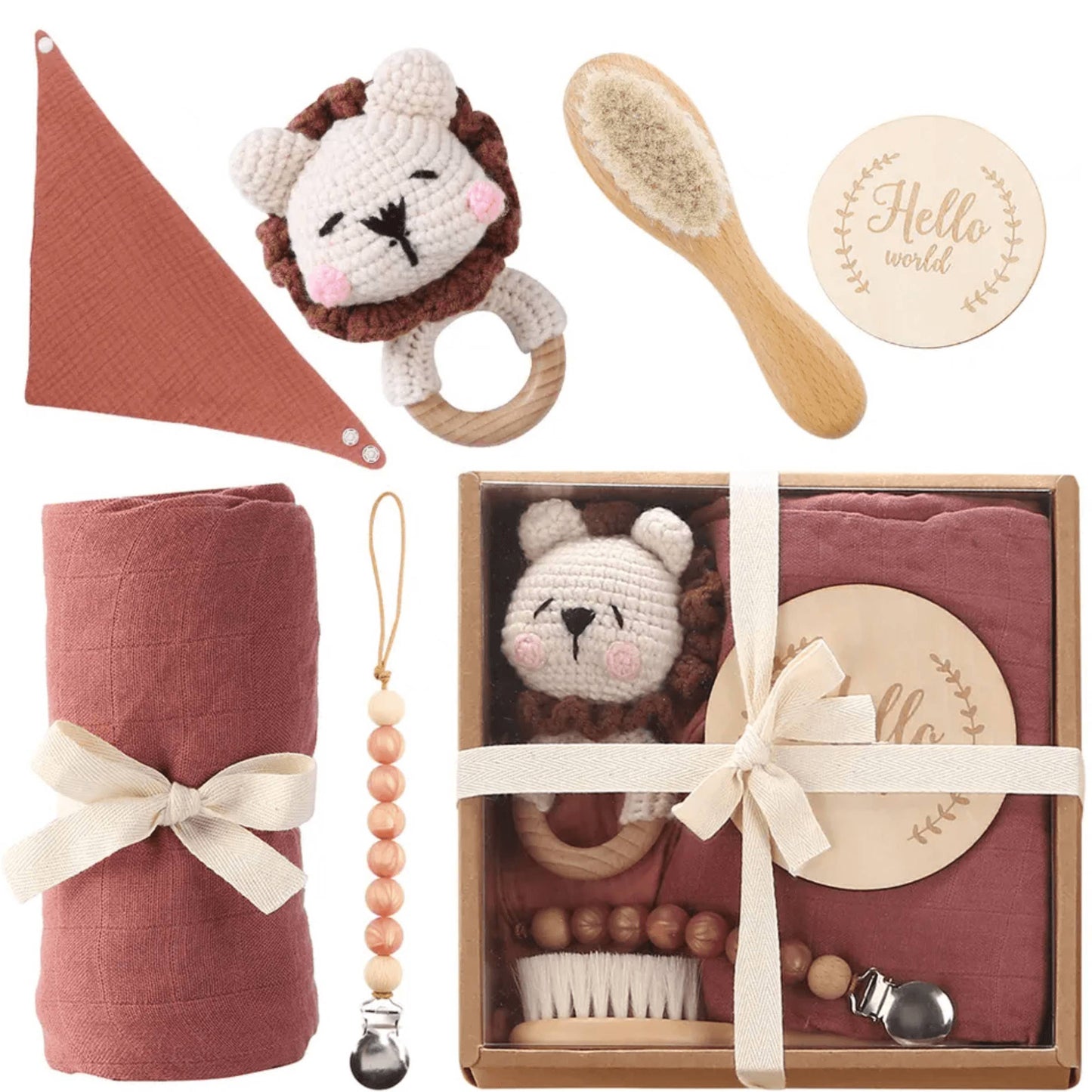 Welcome Baby Gift Box (Maroon)
