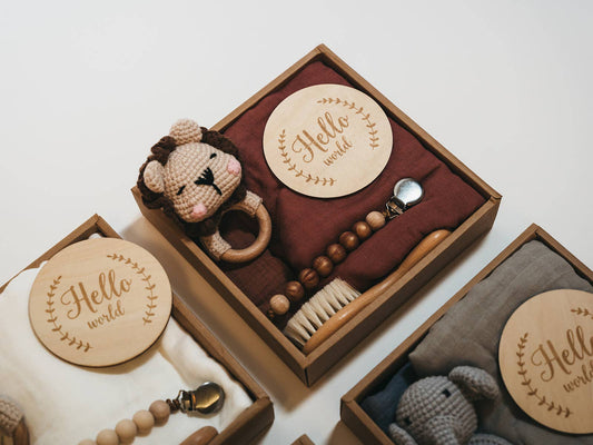 Welcome Baby Gift Box - Maroon