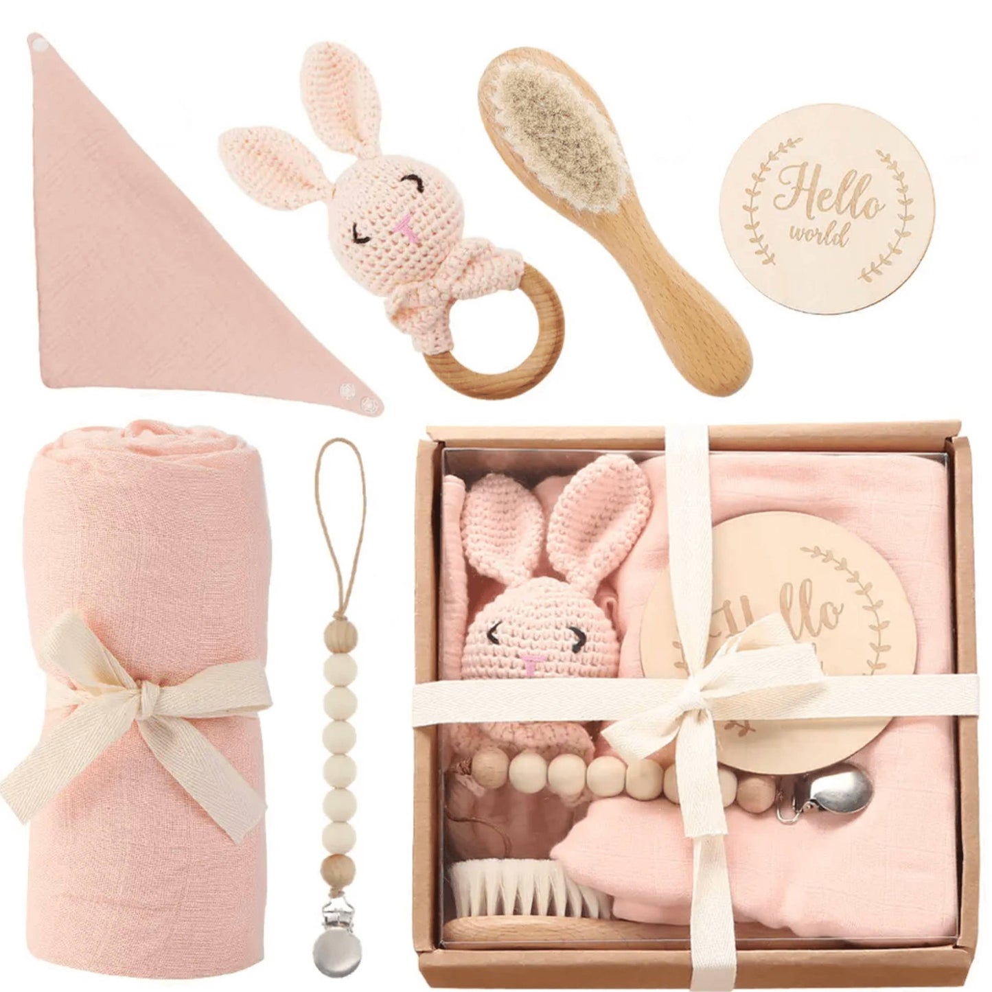 Welcome Baby Gift Box (Blush Pink)