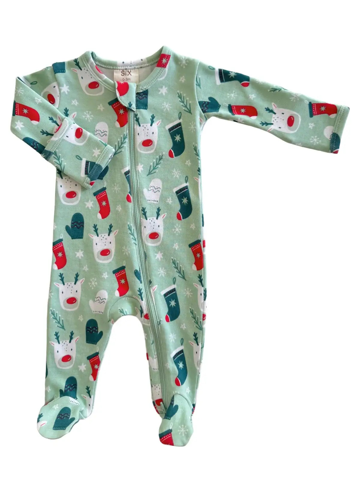 Reindeer Zip Footie