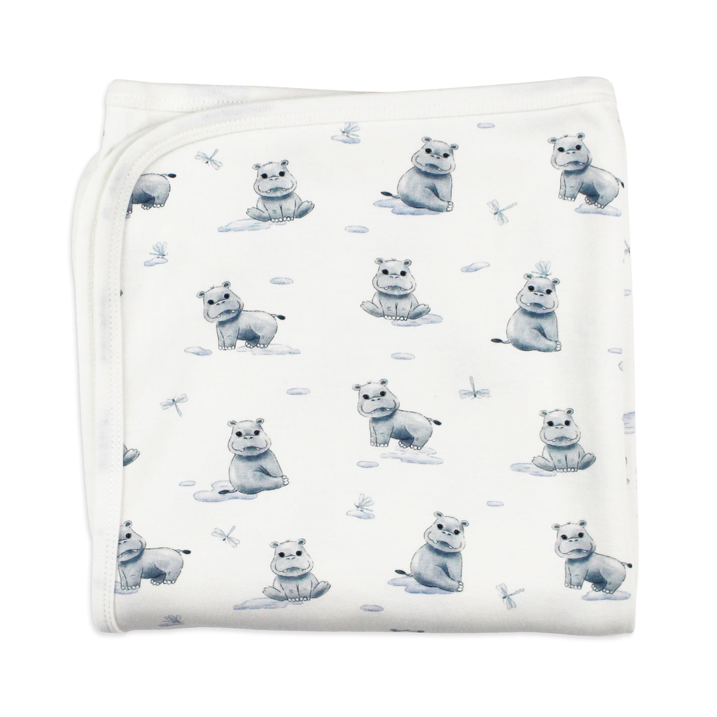 Baby Hippo Organic Blanket L'ovedbaby