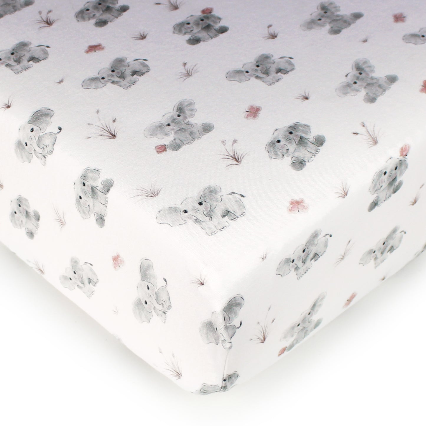 Baby Elephant Organic Crib Sheets