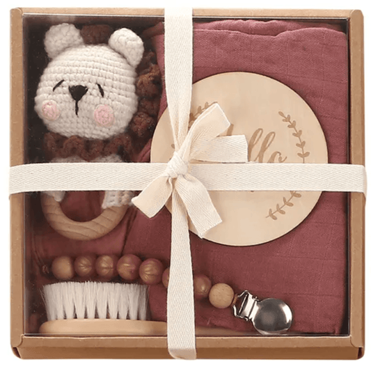 Welcome Baby Gift Box - Maroon