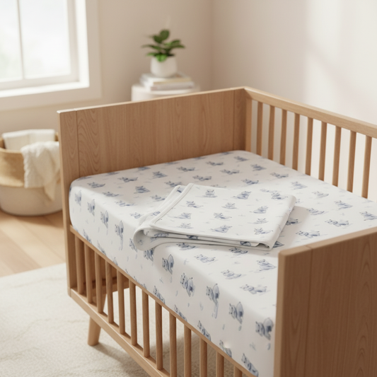 Cute Hippo Bundle in nursery - clean styling