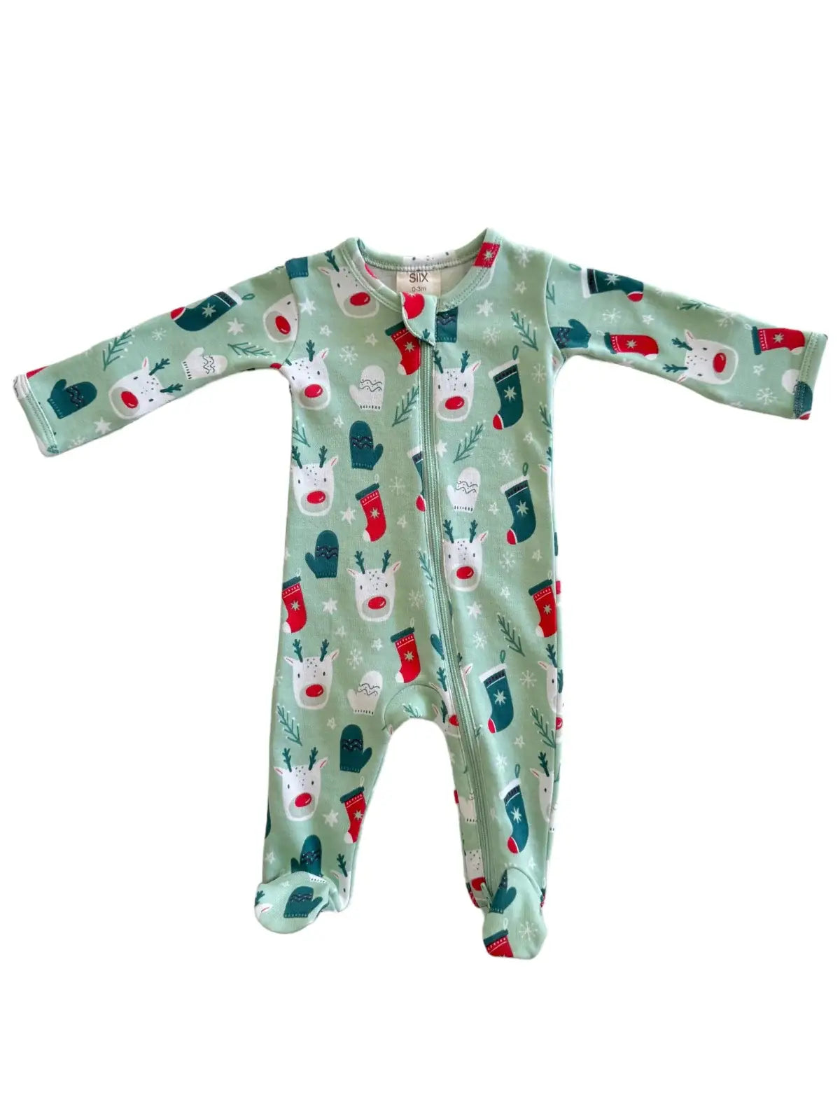 Reindeer Zip Footie
