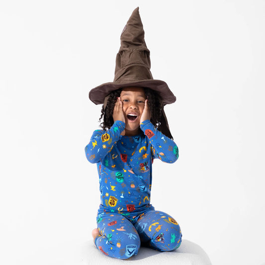Wizarding Houses Bamboo Convertible Kids Pajamas