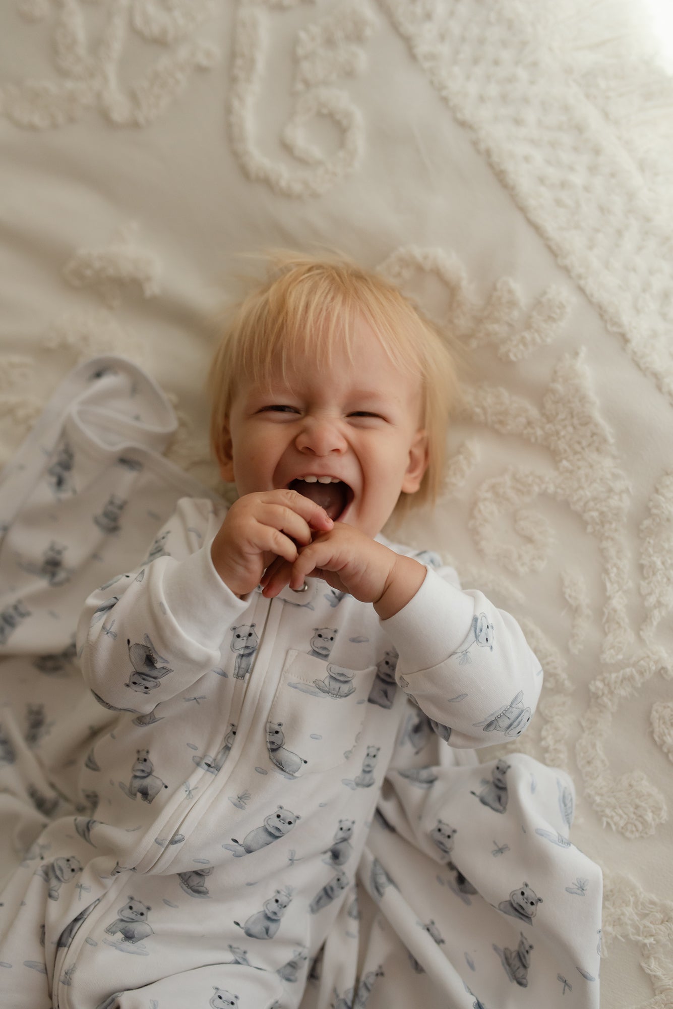 Baby Hippo Organic Blanket L'ovedbaby