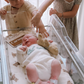 Bamboo Muslin Swaddle Blanket - Teddy Bear Print | 47x47 Organic Baby Swaddle