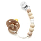 Organic Baby Clothes Bundle - Bear Jumpsuit & Pacifier Clips Gift Set for Newborns