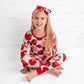 Berry Sweet Strawberry Bamboo Pajamas - Long Sleeve Kids PJs