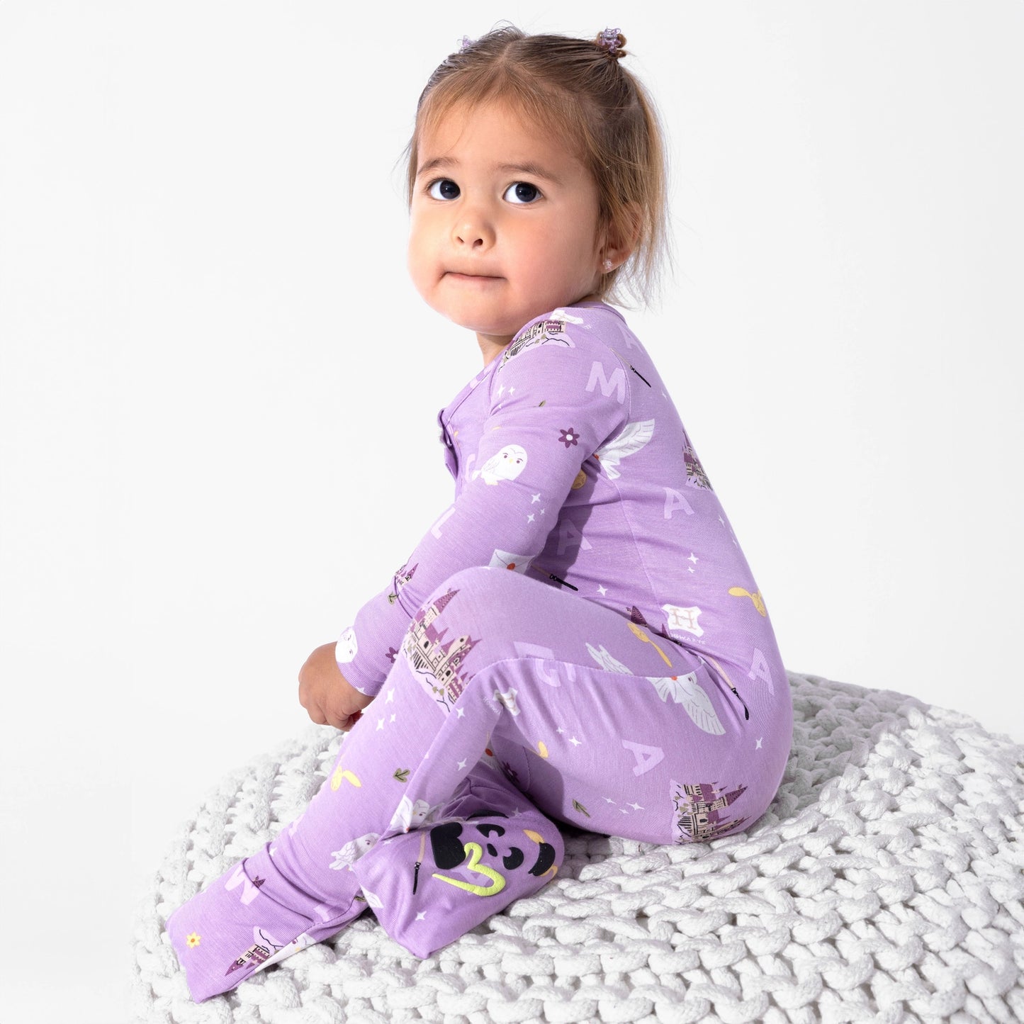 Hedwig’s Flight Bamboo Convertible Footie