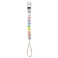 Multi-Pastel Silicone Pacifier Clip