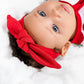Berry Sweet Strawberry Bundle - Organic Baby Romper & Hair Bow Set