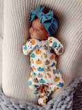 Pumpkin Patch Baby Footie | Organic Cotton Zip Sleeper