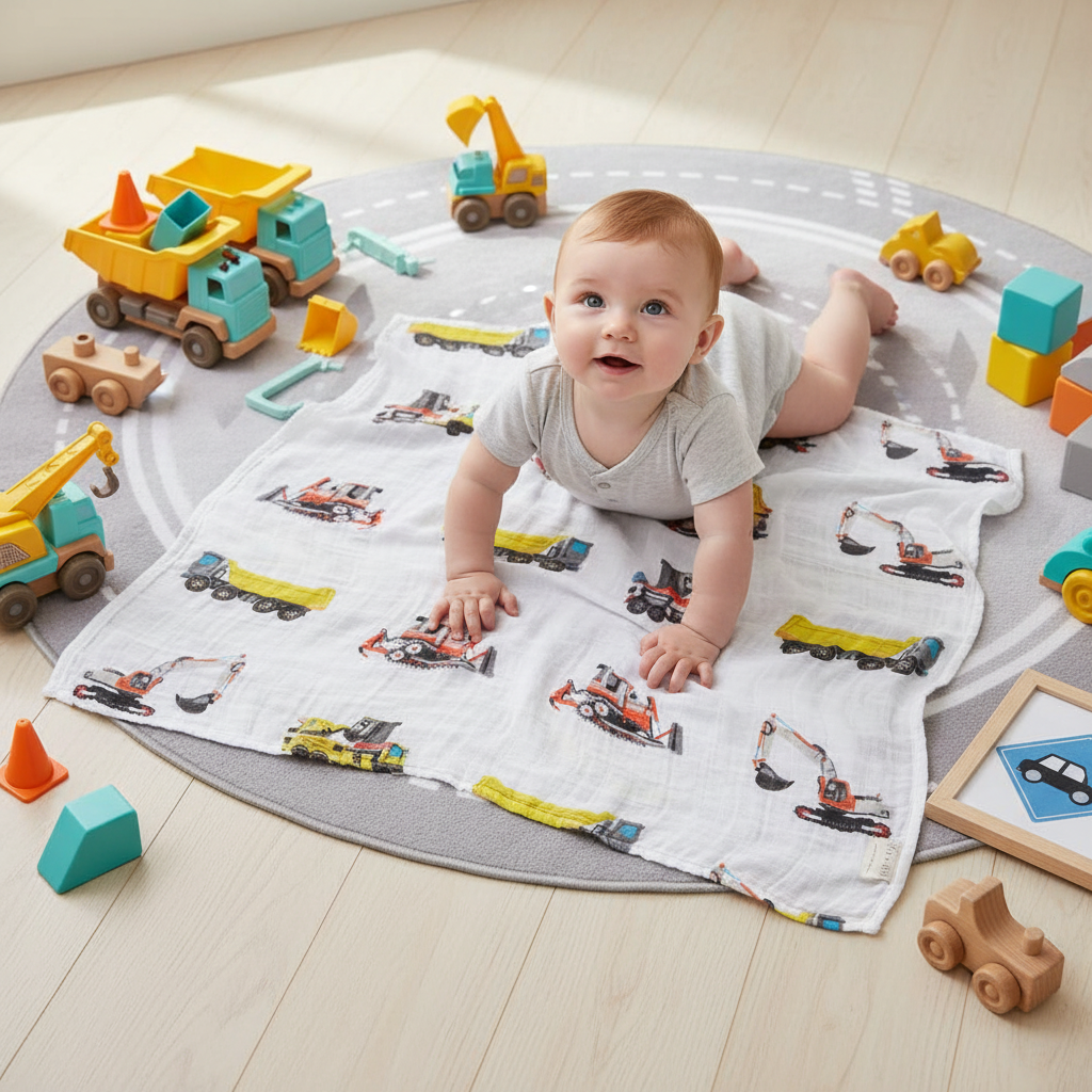 Bird's Eye View - Product Under Baby