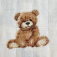 Bamboo Muslin Swaddle Blanket - Teddy Bear Print | 47x47 Organic Baby Swaddle