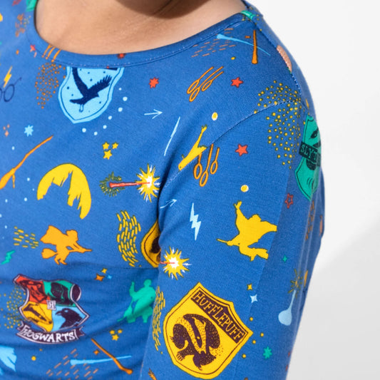 Wizarding Houses Bamboo Convertible Kids Pajamas