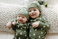 Frosty Pine Thermal 2-Way Zipper Footie & Cap Set
