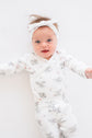 Baby Elephant Bundle - Organic Cotton Footie & Headband Set