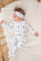 Baby Hippo Organic Cotton Bow Headband