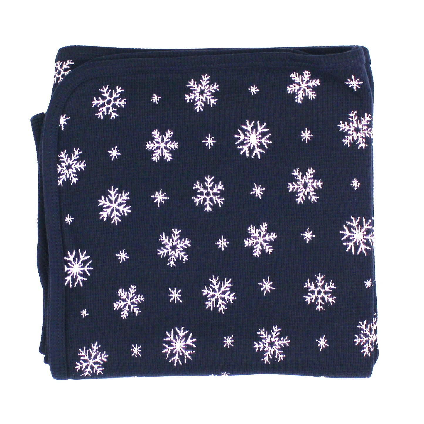 Christmas Baby Gift Set - Snowy Night Organic Footie, Cap & Blanket Bundle