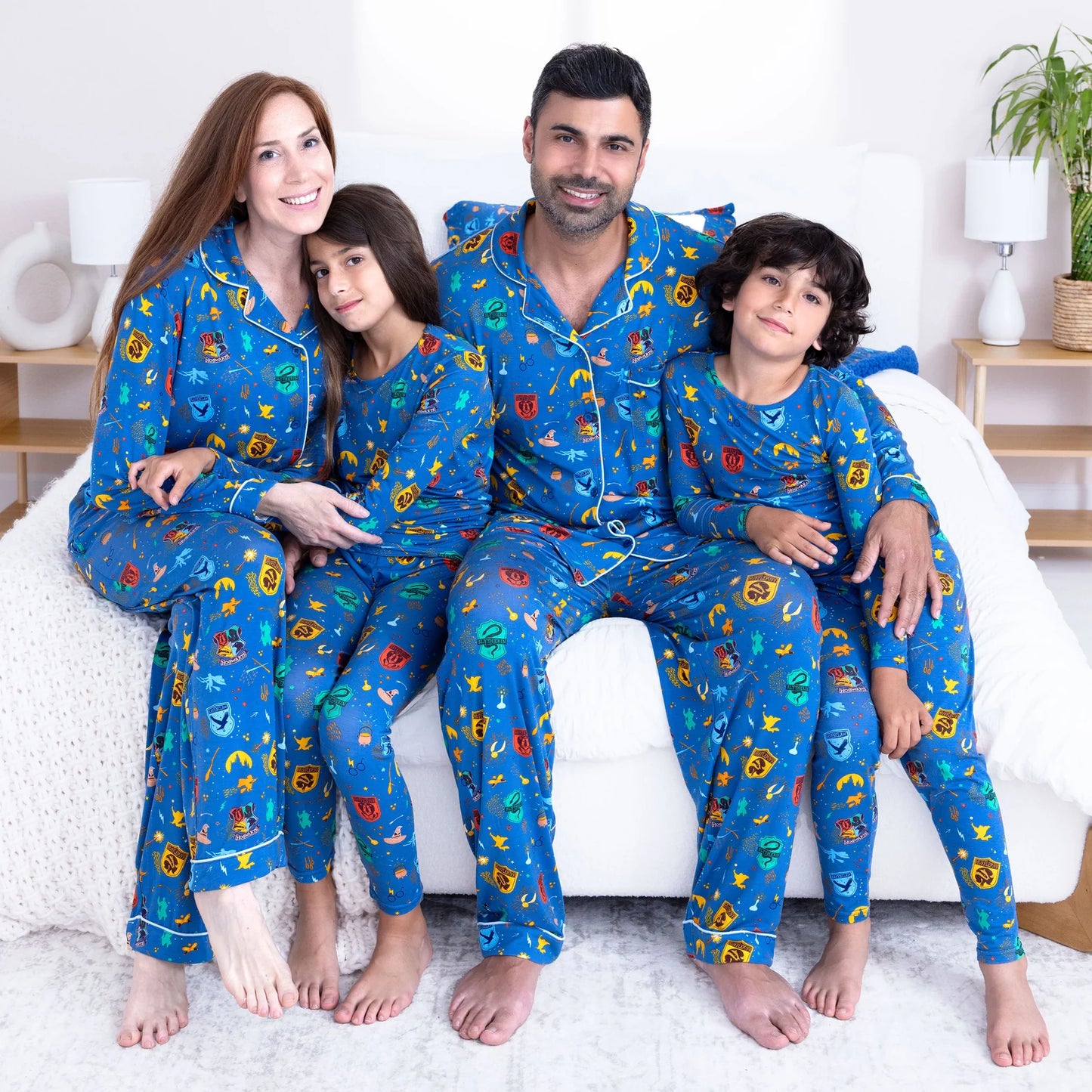 Wizarding Houses Bamboo Kids Pajamas